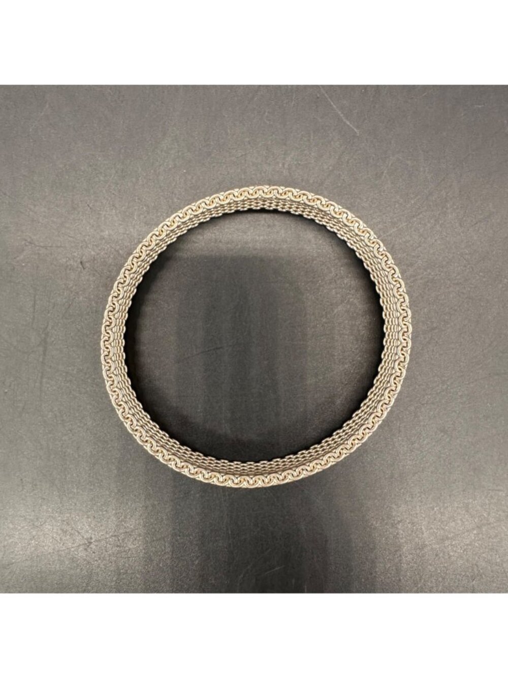 Vintage Mesh Bracelet Sterling Silver 925 Unisex GC Elegant Minimalist Modern - Picture 2 of 8